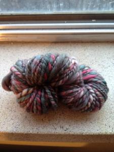 My First Ever Yarn spun on my Lendrum