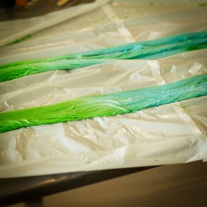 Shireen's Kool-Aid dyed Cascades 200 Sport weight