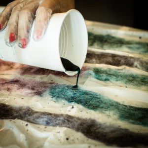 Getting ready for a teal/royal blue/purple paint of my worsted.